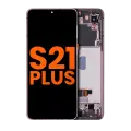 OLED Assembly With Frame Compatible For Samsung Galaxy S21 Plus 5G (Blemish: Grade B) (Phantom Violet / Pink / Gold)