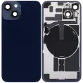 Back Glass With Steel Plate With Wireless NFC Charging MagSafe Magnet & Flashlight Flex Compatible For iPhone 14 (Used OEM Pull: Grade B) (Midnight)