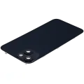 Back Glass With Steel Plate With Wireless NFC Charging MagSafe Magnet & Flashlight Flex Compatible For iPhone 14 (Used OEM Pull: Grade B) (Midnight)