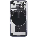Back Glass With Steel Plate With Wireless NFC Charging MagSafe Magnet & Flashlight Flex Compatible For iPhone 14 (Used OEM Pull: Grade B) (Starlight)