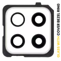 Back Camera Lens With Cover Bezel Ring Compatible For Samsung Galaxy A42 5G (A426 / 2020) (Prism Dot White)