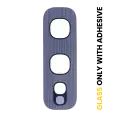 Back Camera Lens (Glass Only) With Adhesive Compatible For Samsung Galaxy S10E (Prism Blue)