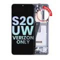 OLED Assembly With Frame Compatible For Samsung Galaxy S20 5G (Verizon 5G UW Frame Only) (Service Pack) (Cosmic Gray)