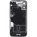 Back Glass With Steel Plate With Wireless NFC Charging MagSafe Magnet & Flashlight Flex Compatible For iPhone 16 Plus (Used OEM Pull: Grade A) (Teal)