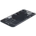 Back Glass With Steel Plate With Wireless NFC Charging MagSafe Magnet & Flashlight Flex Compatible For iPhone 16 Plus (Used OEM Pull: Grade A) (Teal)