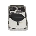 Back Housing W/ Small Components Pre-Installed Compatible For iPhone 13 Pro Max (International Version) (Used OEM Pull: Grade A) (Silver)