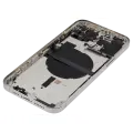 Back Housing W/ Small Components Pre-Installed Compatible For iPhone 13 Pro Max (International Version) (Used OEM Pull: Grade B) (Silver)