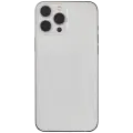 Back Housing W/ Small Components Pre-Installed Compatible For iPhone 13 Pro Max (International Version) (Used OEM Pull: Grade C) (Silver)