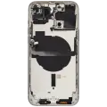 Back Housing W/ Small Components Pre-Installed Compatible For iPhone 13 Pro Max (International Version) (Used OEM Pull: Grade C) (Silver)