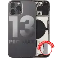 Back Housing W/ Small Components Pre-Installed Compatible For iPhone 13 Pro Max (International Version) (Used OEM Pull: Grade C) (Graphite)