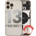 Back Housing W/ Small Components Pre-Installed Compatible For iPhone 13 Pro Max (International Version) (Used OEM Pull: Grade A) (Gold)