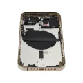 Back Housing W/ Small Components Pre-Installed Compatible For iPhone 13 Pro Max (International Version) (Used OEM Pull: Grade A) (Gold)