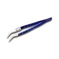 CT-02 Ceramic Precision Curved Tip Tweezer ESD Safe Anti-Static / Heat Resistant / Non-Magnetic for Micro Soldering / Electronics Repair (PolarTronix)