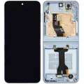 Inner OLED Assembly With Frame Compatible For Samsung Galaxy Z Flip 6 (F741) (US & International) (Refurbished) (Blue)