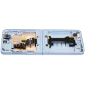 Inner OLED Assembly With Frame Compatible For Samsung Galaxy Z Flip 6 (F741) (US & International) (Refurbished) (Blue)