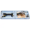 Inner OLED Assembly With Frame Compatible For Samsung Galaxy Z Flip 6 (F741) (US & International) (Refurbished) (Blue)