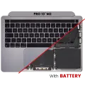 Top Case Assembly With Battery And Keyboard Compatible For MacBook Pro 13" M2 (A2338 / Late 2020) (Space Gray) (US Keyboard)