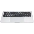 Top Case Assembly With Battery And Keyboard Compatible For MacBook Pro 13" M2 (A2338 / Late 2020) (Silver) (US Keyboard)