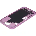 Mid-Frame Housing With Power And Volume Button For iPhone 16 (US Version) (Aftermarket Plus) (Pink)
