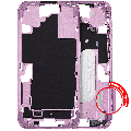 Mid-Frame Housing With Power And Volume Button For iPhone 16 (EU / Global Version) (Aftermarket Plus) (Pink)