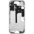 Mid-Frame Housing With Power And Volume Button For iPhone 16 (EU / Global Version) (Aftermarket Plus) (White)