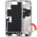 Mid-Frame Housing With Power And Volume Button For iPhone 16 Pro Max (EU / Global Version) (Aftermarket Plus) (White Titanium)