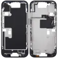 Mid-Frame Housing With Power And Volume Button For iPhone 16 Pro (US Version) (Aftermarket Plus) (Black Titanium)