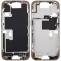 Mid-Frame Housing With Power And Volume Button For iPhone 16 Pro (US Version) (Aftermarket Plus) (Desert Titanium)