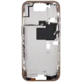 Mid-Frame Housing With Power And Volume Button For iPhone 16 Pro (US Version) (Aftermarket Plus) (Desert Titanium)