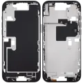 Mid-Frame Housing With Power And Volume Button For iPhone 16 Pro Max (US Version) (Aftermarket Plus) (Black Titanium)