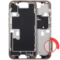 Mid-Frame Housing With Power And Volume Button For iPhone 16 Pro (EU / Global Version) (Aftermarket Plus) (Desert Titanium)