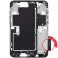 Mid-Frame Housing With Power And Volume Button For iPhone 16 Pro Max (EU / Global Version) (Aftermarket Plus) (Black Titanium)