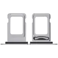 Dual Sim Card Tray Compatible For iPhone 17 Pro / 17 Pro Max (Silver)
