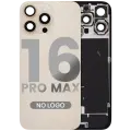 Back Glass w/ MagSafe Magnet & NFC & Flashlight Flex For iPhone 16 Pro Max (Aftermarket) (Desert Titanium) (No Logo)