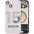 Back Glass w/ MagSafe Magnet For iPhone 15 (Aftermarket) (Pink) (No Logo)