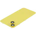 Back Glass w/ MagSafe Magnet For iPhone 14 (Used OEM Pull: Grade A) (Yellow)