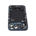 Back Housing W/ Charging Port Flex & Small Parts Compatible For iPhone 17 Pro Max (US Version) (Used OEM Pull: Grade A) (Deep Blue)