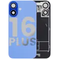 Back Glass w/ MagSafe Magnet & NFC & Flashlight Flex For iPhone 16 Plus (Used OEM Pull: Grade A) (Ultramarine)
