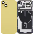 Back Glass w/ MagSafe Magnet & NFC & Flashlight Flex For iPhone 14 Plus (Quality - OEM Pull C) (Yellow)