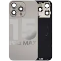 Back Glass w/ MagSafe Magnet & NFC & Flashlight Flex For iPhone 15 Pro Max (Used OEM Pull: Grade B) (Natural Titanium)