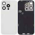 Back Glass w/ MagSafe Magnet & NFC & Flashlight Flex For iPhone 15 Pro (Used OEM Pull: Grade B) (White Titanium)