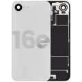 Back Glass w/ MagSafe Magnet & NFC & Flashlight Flex For iPhone 16e (Quality - OEM Pull B) (White)