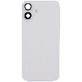 Back Glass w/ MagSafe Magnet & NFC & Flashlight Flex For iPhone 16 Plus (Quality - OEM Pull C) (White)