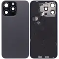 Back Glass w/ MagSafe Magnet & NFC & Flashlight Flex For iPhone 15 Pro Max (Used OEM Pull: Grade C) (Black Titanium)