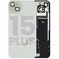 Back Glass w/ MagSafe Magnet & NFC & Flashlight Flex For iPhone 15 Plus (Quality - OEM Pull C) (Green)