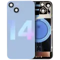 Back Glass w/ MagSafe Magnet & NFC & Flashlight Flex For iPhone 14 (Service Pack) (Blue)