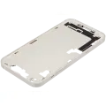 Mid-Frame Housing  W/ Charging Port Flex & Small Parts  For iPhone 14 Plus (EU / Global Version) (Used OEM Pull: Grade C) (Starlight)