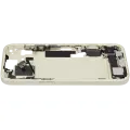 Mid-Frame Housing  W/ Charging Port Flex & Small Parts  For iPhone 15 (EU / Global Version) (Used OEM Pull: Grade B) (Yellow)