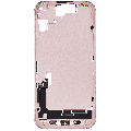 Mid-Frame Housing  W/ Charging Port Flex & Small Parts  For iPhone 15 (EU / Global Version) (Used OEM Pull: Grade C) (Pink)