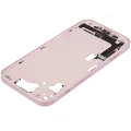 Mid-Frame Housing  W/ Charging Port Flex & Small Parts  For iPhone 15 (EU / Global Version) (Used OEM Pull: Grade C) (Pink)